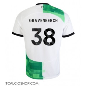 Liverpool Ryan Gravenberch #38 Seconda Maglia 2023-24 Manica Corta